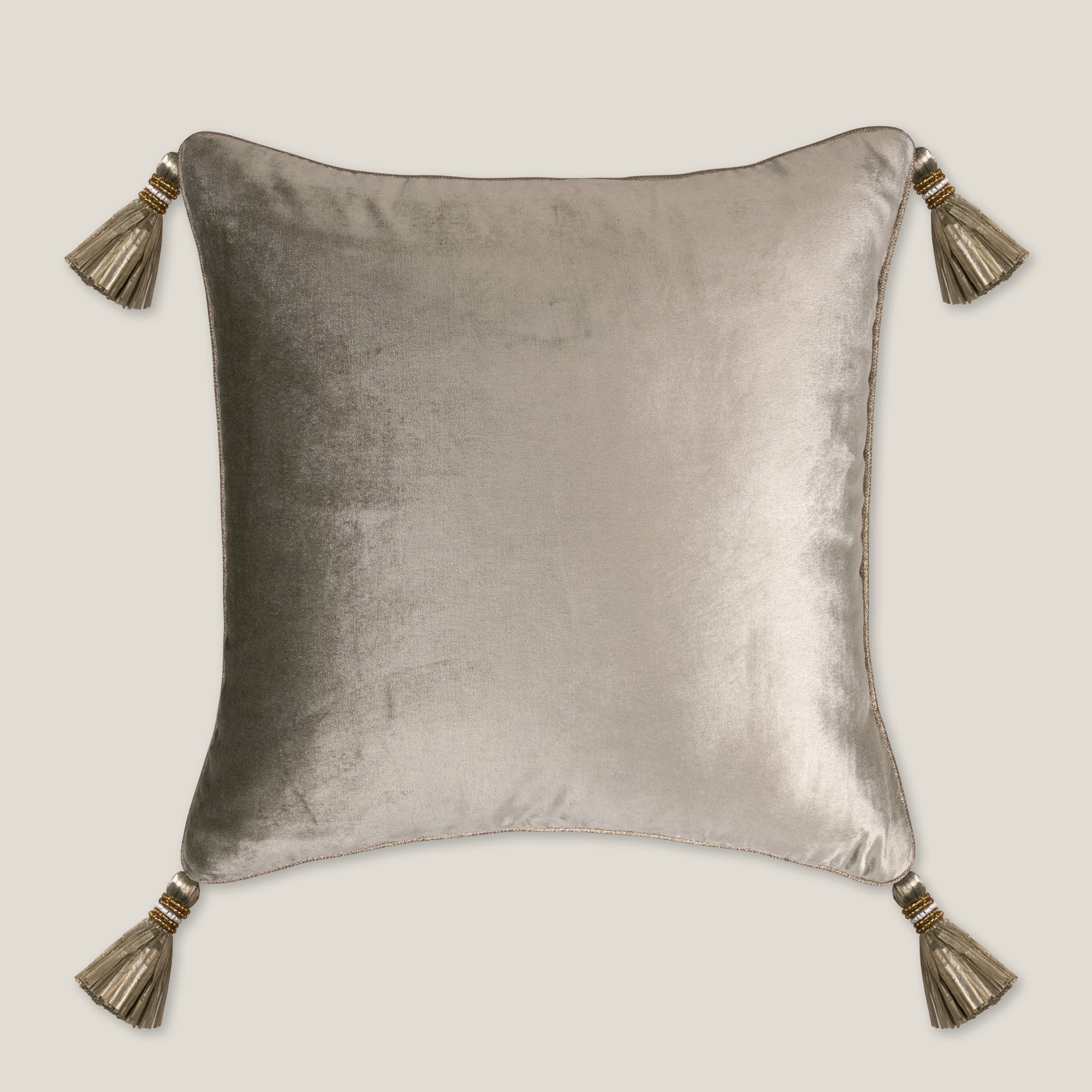 Sumac Green & Grey Reversible Cushion Cover