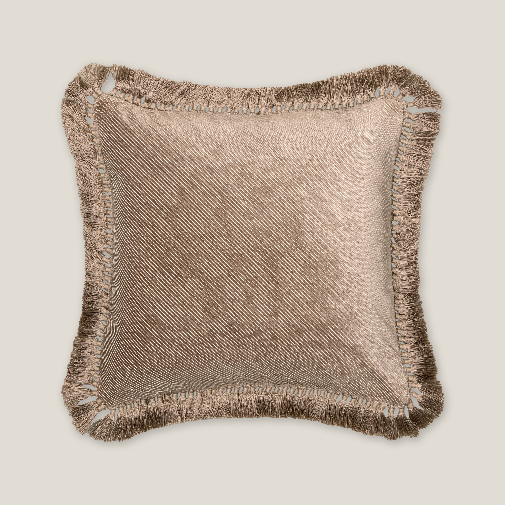 Alyssa Beige & Peach Emb. Reversible Cushion Cover