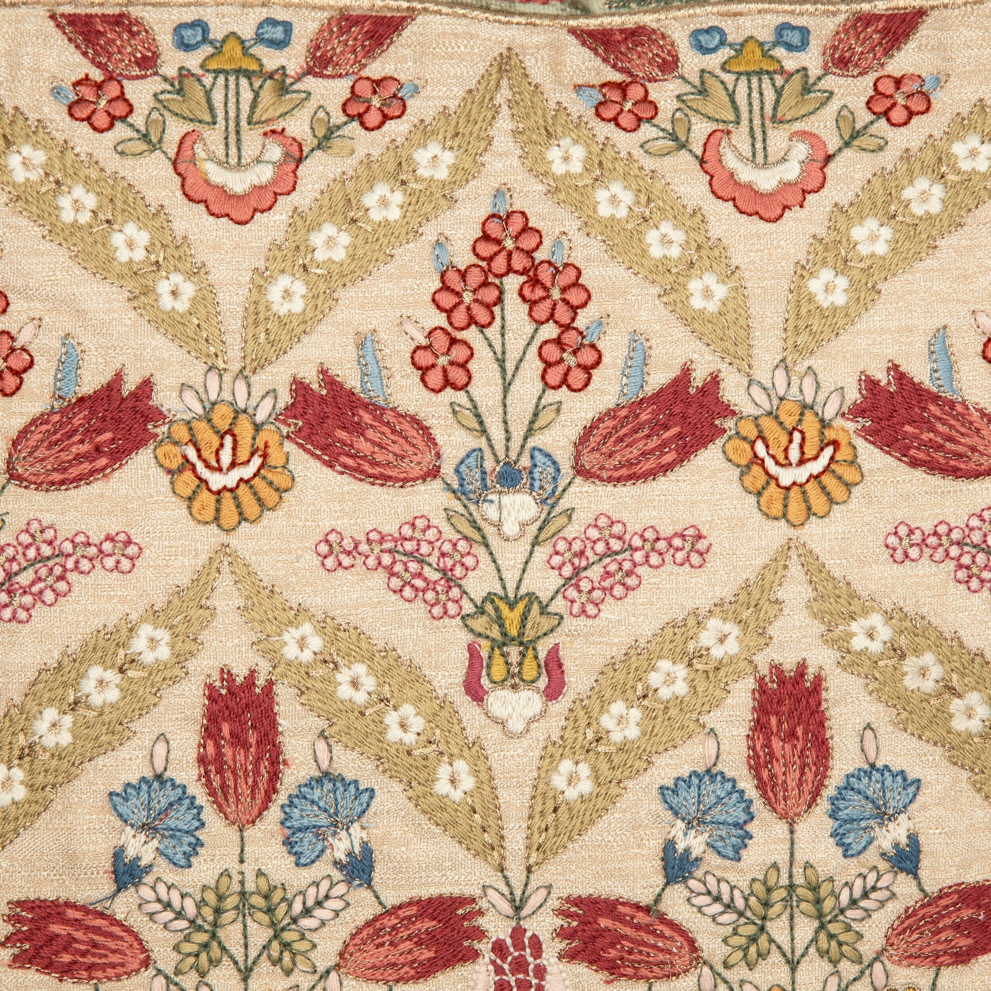 Fergana Beige Emb. Cushion Cover