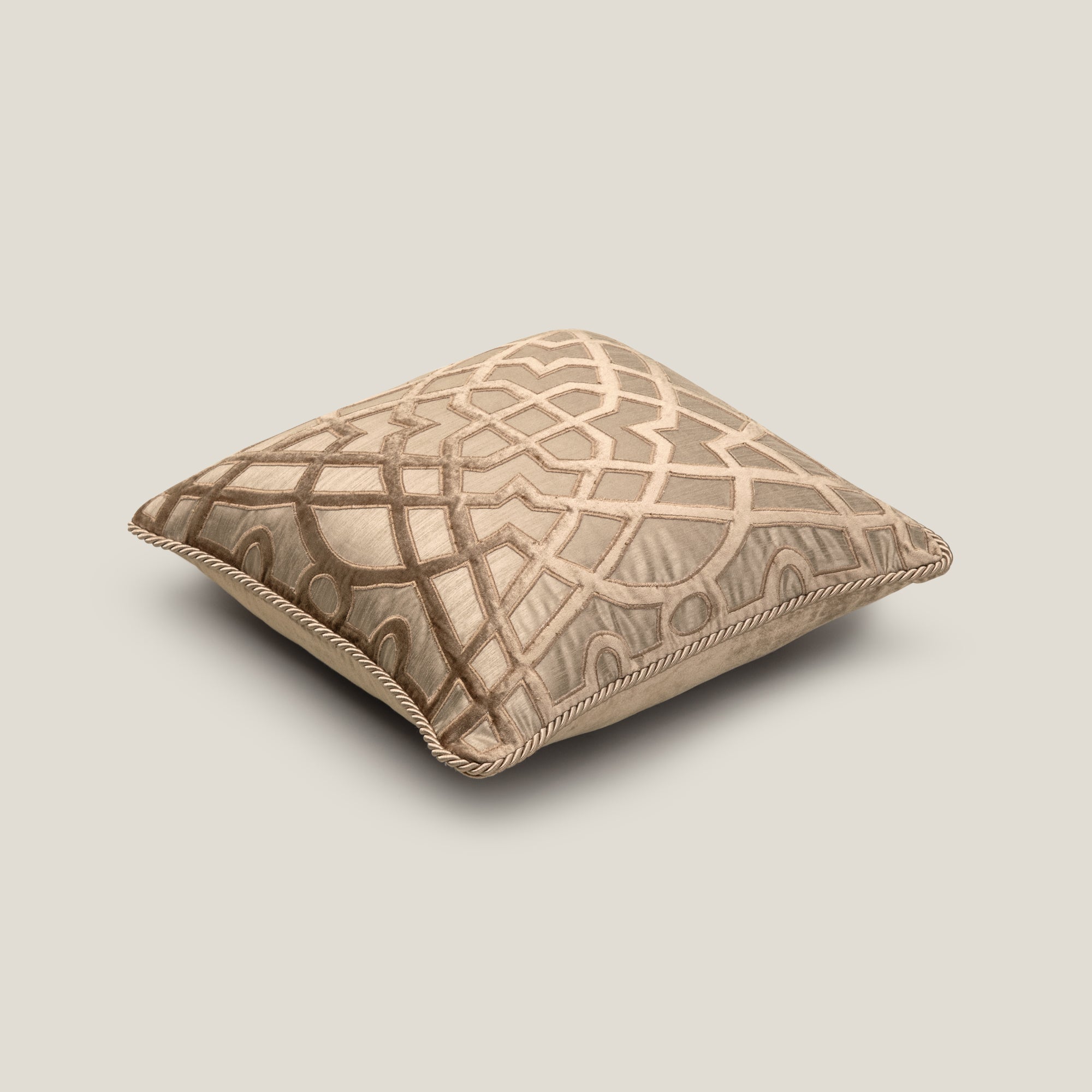Karla Beige Emb. Cushion Cover