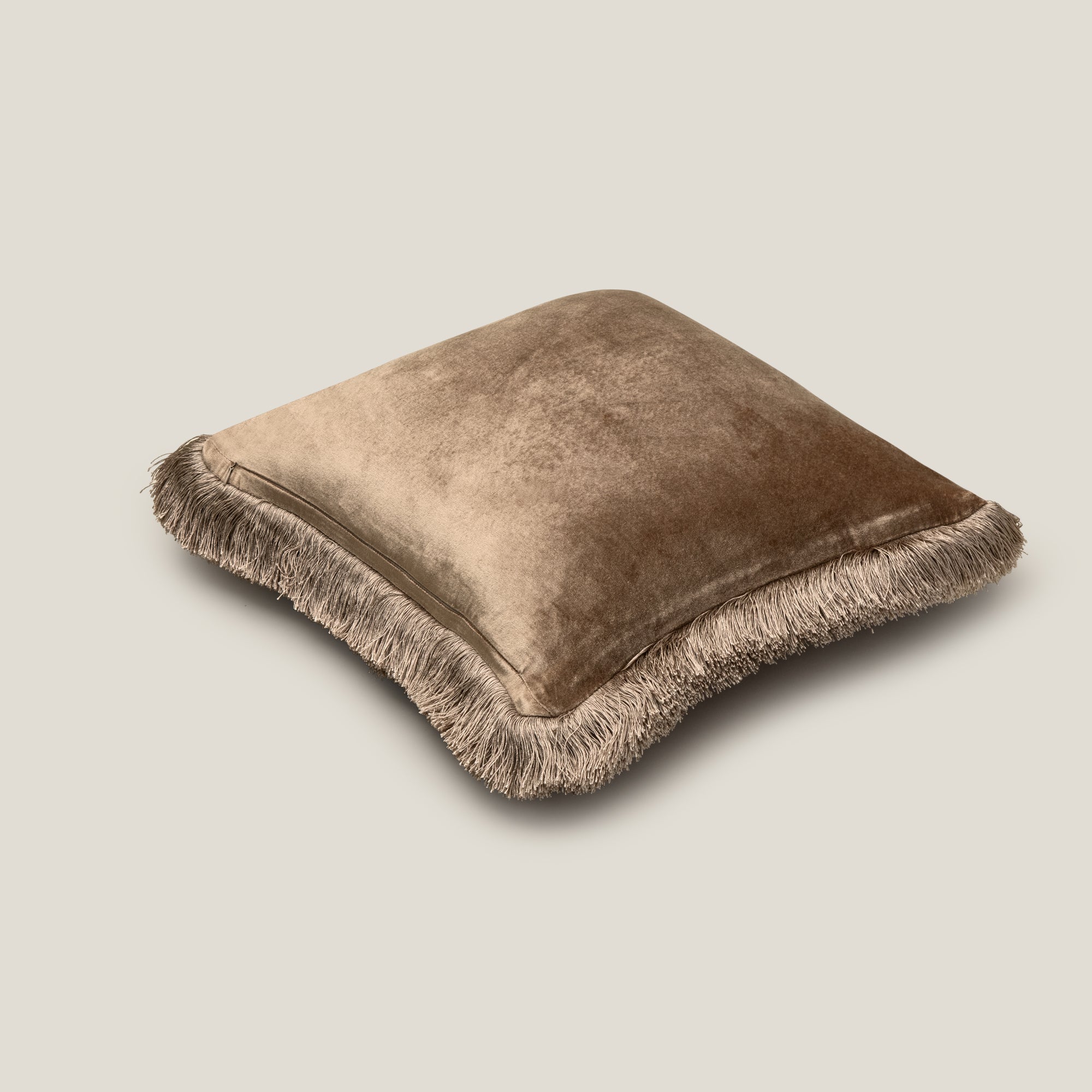 Antonia Beige Pleated Cushion Cover